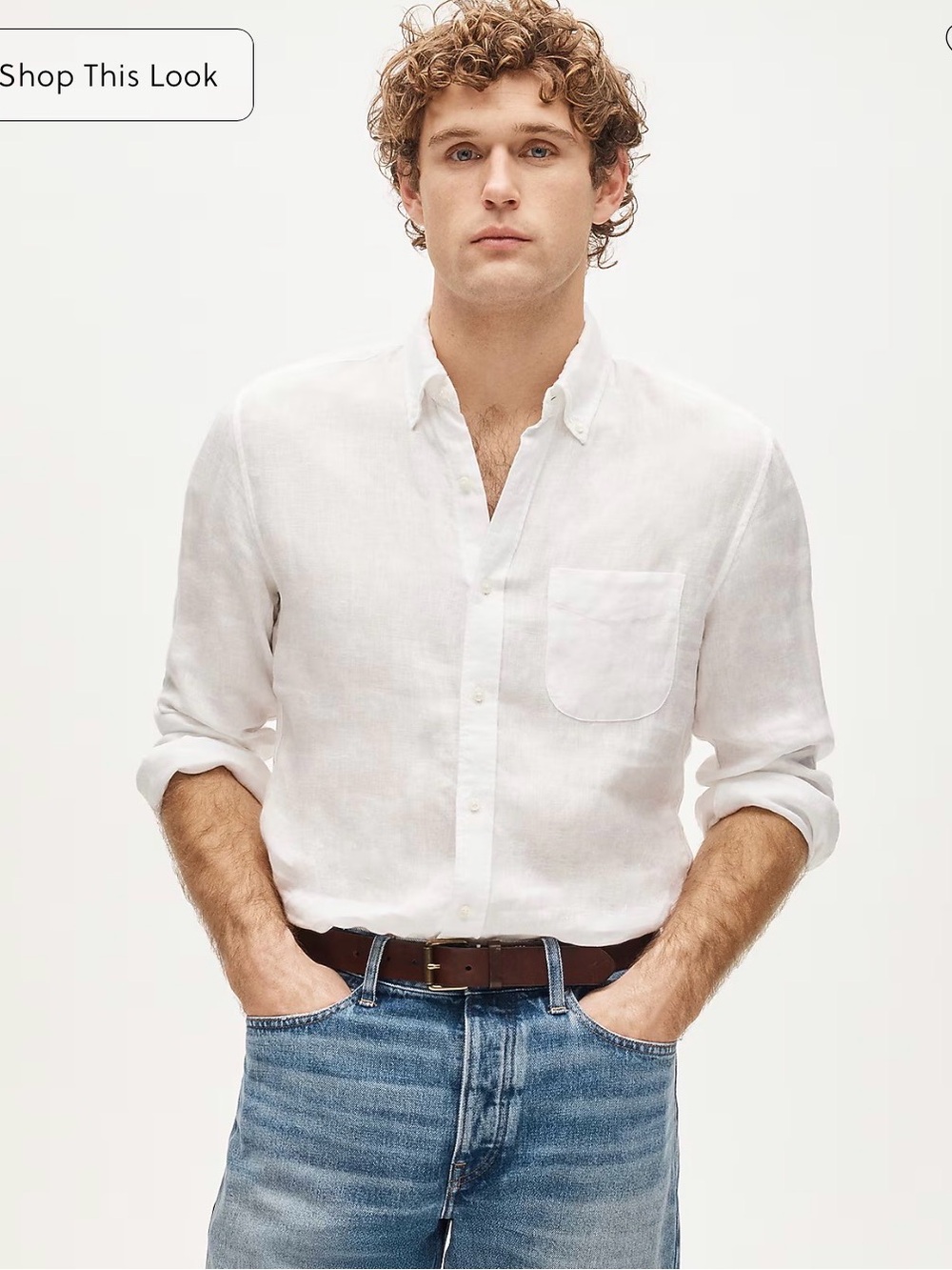 J Crew Baird McNutt Irish Linen Men’s shirt